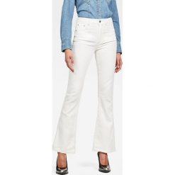 G-Star Raw - Jeansy High Flare. Białe jeansy damskie G-Star RAW. W wyprzedaży za 399,90 zł.