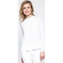 Answear - Bluzka. Czarne bluzki damskie ANSWEAR, m, bez wzorów, z wiskozy, bez kołnierzyka, z długim rękawem. W wyprzedaży za 69,90 zł.