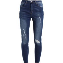 Even&Odd Jeans Skinny Fit dark blue denim. Niebieskie rurki damskie Even&Odd. Za 129,00 zł.