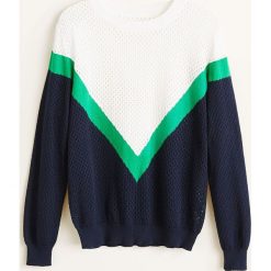 Mango - Sweter Calabri. Szare swetry klasyczne damskie Mango, l, z bawełny, z okrągłym kołnierzem. Za 119,90 zł.