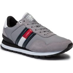 Sneakersy TOMMY JEANS - Lifestyle Sneaker EM0EM00338 Sleet PFG. Szare sneakersy męskie Tommy Jeans, bez zapięcia. Za 399,00 zł.