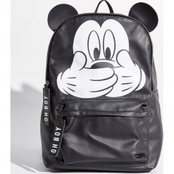 Plecak Mickey Mouse - Czarny. Czarne plecaki damskie Sinsay, z motywem z bajki. Za 79,99 zł.