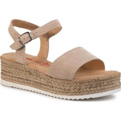 Sandały S.OLIVER - 5-28216-24 Taupe 341. Brązowe klapki damskie S.Oliver, bez wzorów, ze skóry, bez obcasa, na obcasie. Za 239,00 zł.