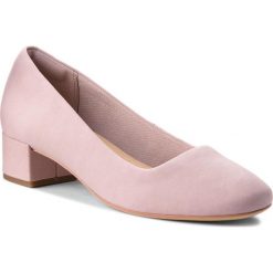 Półbuty CLARKS - Orabella Alice 261349654 Lilac. Czerwone creepersy damskie Clarks, z materiału, na obcasie. W wyprzedaży za 319,00 zł.