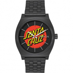 Zegarek kwarcowy "Time Teller" w kolorze antracytowo-czerwonym. Szare, analogowe zegarki męskie marki Nixon, ze stali. W wyprzedaży za 204,95 zł.