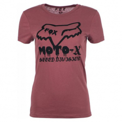 FOX T-Shirt Damski Drips Crew Xs Burgund. Czerwone t-shirty damskie marki FOX, xs, z nadrukiem. Za 117,00 zł.