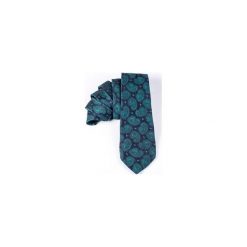 KRAWAT JEDWABNY GREEN SILK. Zielone krawaty męskie marki R3s men's accessories, bez wzorów, z jedwabiu. Za 99,00 zł.