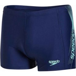 Speedo Spodenki Sports Logo Panel Aquashort Navy/Green Glow 38. Niebieskie spodenki sportowe męskie marki Speedo, m, do pływania. W wyprzedaży za 99,00 zł.