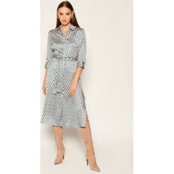 Sukienka koszulowa Marella Mendoza 32263408. Sukienki damskie Marella, na co dzień, bez wzorów, z koszulowym kołnierzykiem, bez rękawów, proste. Za 879,00 zł.