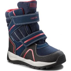 Śniegowce GEOX - J Orizont B.Abx B J840BB 011CE C0735 S Navy/Red. Niebieskie śniegowce chłopięce Geox, bez zapięcia. W wyprzedaży za 279,00 zł.