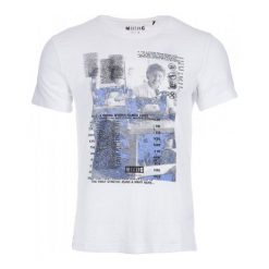 T-shirty męskie: Mustang T-Shirt Męski L Biały