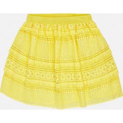 Mayoral - Spódnica dziecięca 128-167 cm. Żółte spódniczki dziewczęce marki Mayoral, z tkaniny, mini, rozkloszowane. Za 129,90 zł.