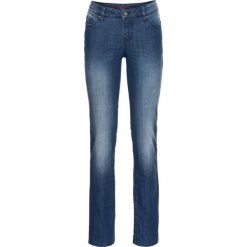 Jeansy damskie: Dżinsy SLIM bonprix niebieski "stone”