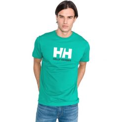 Helly Hansen Koszulka Zielony. Zielone podkoszulki męskie Helly Hansen, s, z haftami, z bawełny, z krótkim rękawem. Za 137,95 zł.