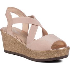 Sandały CLARA BARSON - WS2220-01 Pink. Różowe klapki damskie Clara Barson, bez wzorów, ze skóry ekologicznej, bez obcasa, na obcasie. Za 79,99 zł.