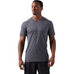 KOSZULA REEBOK RC BURNOUT TEE. Szare koszule męskie Reebok, l, z bawełny, z klasycznym kołnierzykiem, z krótkim rękawem. Za 129,99 zł.