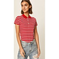 Tommy Hilfiger - T-shirt. Czerwone t-shirty damskie TOMMY HILFIGER, s, bez wzorów, z elastanu, casualowe, bez kołnierzyka. W wyprzedaży za 239,90 zł.