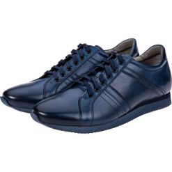 Buty Granatowe Sevilla. Szare buty sportowe męskie marki LANCERTO, z bawełny, bez zapięcia. W wyprzedaży za 499,90 zł.