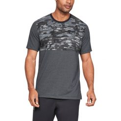 Under Armour Sportstyle Koszulka Czarny Szary. Szare podkoszulki męskie Under Armour, xl, bez wzorów, z elastanu, bez kołnierzyka, z krótkim rękawem, krótkie. Za 171,95 zł.
