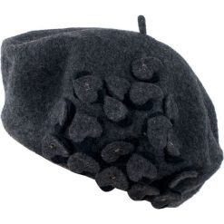 Beret damski Jesienne kwiaty grafitowym r. uniwersalny. Szare berety damskie marki Art of Polo, w kwiaty. Za 54,70 zł.