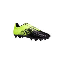 Buty do piłki nożnej Agility 500 FG korki. Czarne bez kategorii marki KIPSTA, z poliesteru, do piłki nożnej. Za 99,99 zł.