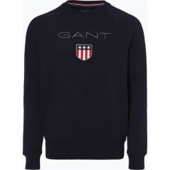 Gant - Męska bluza nierozpinana, niebieski. Niebieskie bluzy męskie rozpinane marki GANT, m. Za 379,95 zł.