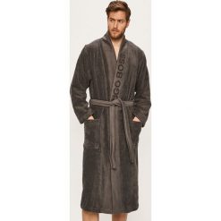 Hugo Boss - Szlafrok. Szare szlafroki męskie HUGO BOSS, s, bez wzorów, z bawełny, bez rękawów, bez kaptura. Za 749,90 zł.