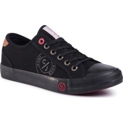 Trampki CROSS JEANS - FF1R4054C Black. Czarne półbuty męskie Cross Jeans, na co dzień, bez wzorów, z jeansu, bez zapięcia. Za 119,00 zł.