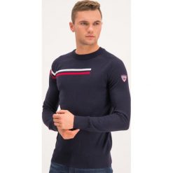 Sweter Rossignol Diago RLIMO24. Czarne swetry męskie Rossignol, xl, bez wzorów, z wełny, klasyczne, z klasycznym kołnierzykiem, bez kaptura. W wyprzedaży za 499,00 zł.