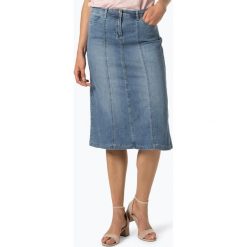 Gerry Weber Edition - Jeansowa spódnica damska – Athen, niebieski. Niebieskie spódniczki damskie GERRY WEBER EDITION, bez wzorów, z jeansu, midi. Za 249,95 zł.