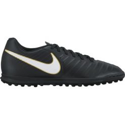 Buty piłkarskie Nike TiempoX Rio Iii Tf M 897770-002. Czarne buty sportowe męskie Nike, ze skóry, bez zapięcia, do piłki nożnej. W wyprzedaży za 239,00 zł.