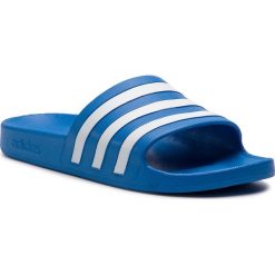 Klapki adidas - adilette Aqua F35541 Trublu/Ftwwht/Trublu. Czarne klapki męskie marki Adidas, ze skóry ekologicznej. Za 79,95 zł.
