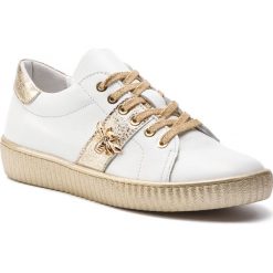 Sneakersy R.POLAŃSKI - 0961 Biały Lico/Złoty. Białe półbuty damskie R.Polański, ze skóry. Za 319,00 zł.