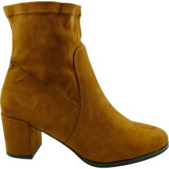 Botki damskie Sergio Leone BT150,Kolor rudy. Czerwone botki damskie Sergio Leone, na zimę, bez obcasa, bez zapięcia. Za 120,00 zł.