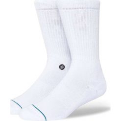 Stance Icon Skarpetki Biały. Białe skarpetki męskie Stance, z elastanu. Za 59,95 zł.