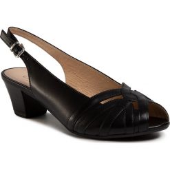 Sandały CAPRICE - 9-29503-24 Black Nappa 022. Czarne klapki damskie Caprice, bez wzorów, ze skóry, bez obcasa, na obcasie. Za 279,00 zł.