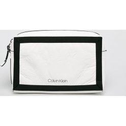 Calvin Klein - Torebka. Szare torebki klasyczne damskie Calvin Klein, w paski, z materiału, średnie. Za 449,90 zł.
