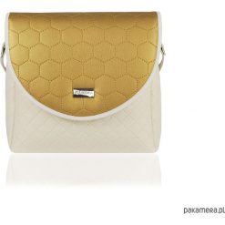 TOREBKA PURO CLASSIC 2606 GOLDEN HONEYCOMB. Torebki klasyczne damskie Pakamera, bez wzorów, na ramię, bez dodatków. Za 179,00 zł.