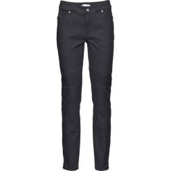 Spodnie ze stretchem SKINNY bonprix ciemnoszary. Szare rurki damskie bonprix. Za 129,99 zł.