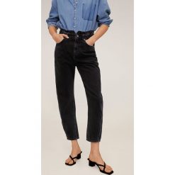 Mango - Jeansy Slouchy. Szare jeansy damskie Mango, z podwyższonym stanem. W wyprzedaży za 89,90 zł.