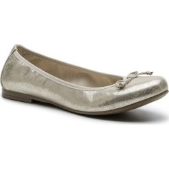 Baleriny LASOCKI - RST-LIDA-03 Golden. Żółte baleriny damskie Lasocki, bez wzorów, ze skóry, klasyczne, bez obcasa. Za 119,99 zł.