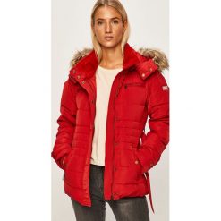Pepe Jeans - Kurtka puchowa Carrie. Białe kurtki damskie Pepe Jeans, s, w paski, z poliesteru, krótkie. W wyprzedaży za 629,90 zł.