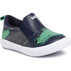 Tenisówki BIBI - Agility Mini 1046226 Naval/Cacto. Niebieskie trampki chłopięce Bibi, bez wzorów, ze skóry, bez zapięcia. Za 179,00 zł.