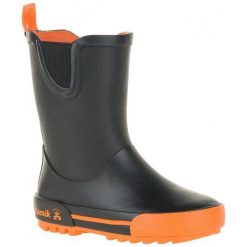 Kamik Kalosze Rainplay Black & Orange 30. Czarne kalosze chłopięce marki Kamik. W wyprzedaży za 119,00 zł.