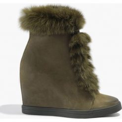 Sneakersy khaki Givi. Brązowe sneakersy damskie marki Badura. Za 249,99 zł.