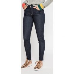 Diesel - Jeansy Slandy. Niebieskie jeansy damskie slim marki Diesel, z elastanu. W wyprzedaży za 299,90 zł.