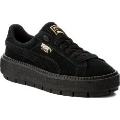 Sneakersy PUMA - Platform Trace 365830 01 Puma Black/Puma Black. Czarne półbuty damskie Puma, ze skóry. W wyprzedaży za 189,99 zł.