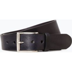Condor - Męski pasek skórzany, niebieski. Niebieskie paski męskie Condor, w paski, ze skóry, klasyczne. Za 129,95 zł.