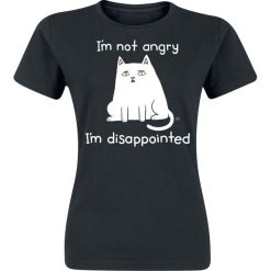 Bluzki damskie: Goodie Two Sleeves I´m Not Angry I´m Disappointed Koszulka damska czarny