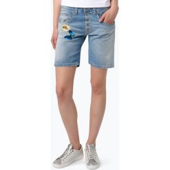Please - Spodenki damskie, niebieski. Niebieskie szorty damskie Please, xs, z aplikacjami, z jeansu, eleganckie. Za 349,95 zł.
